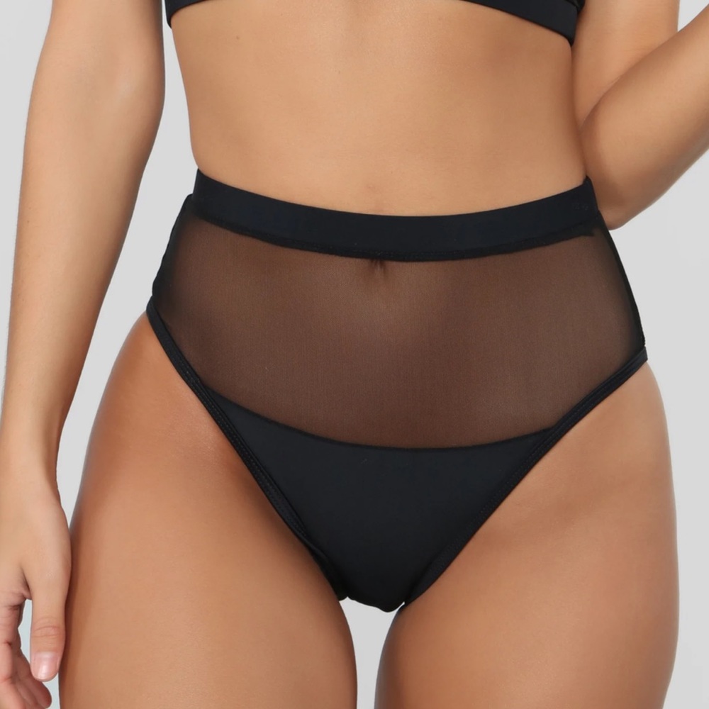 Fashion Nova sheer swimsuit bottoms